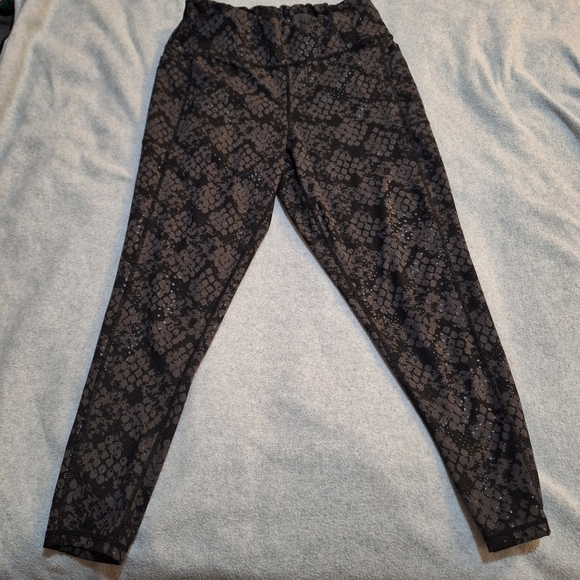 dip Pants - Dip Brand Black Patterned Leggings Size Large